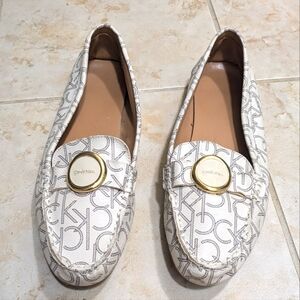 Calvin Klein Women's Logo Patterned Loafers